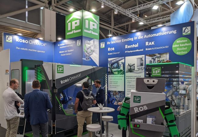 Industrie-Partner exhibits at Automatica Munich in June 2022