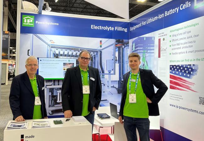 IP PowerSystems presents advantageous filling technology at the Battery Show in Novi